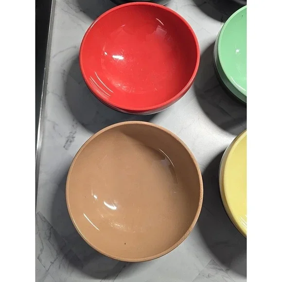 MCM Therm-O-Bowl Reinecke Design Set of 6 Sputnik Multicolor Atomic Bowls 5.5" - Picture 6 of 15